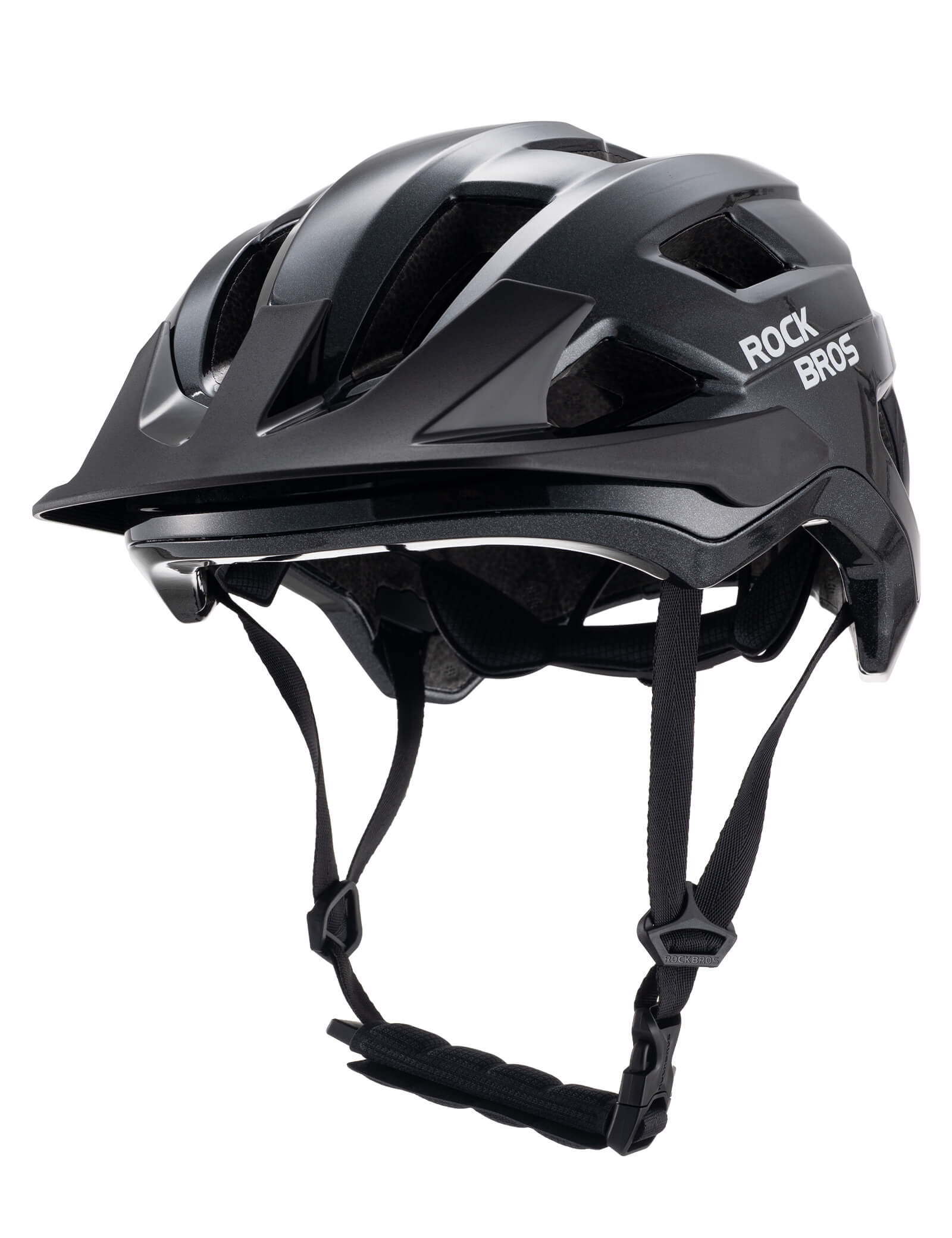 rockbros kickstart teen bike helmet all round protection for cycling skating and scooter.
#color_black