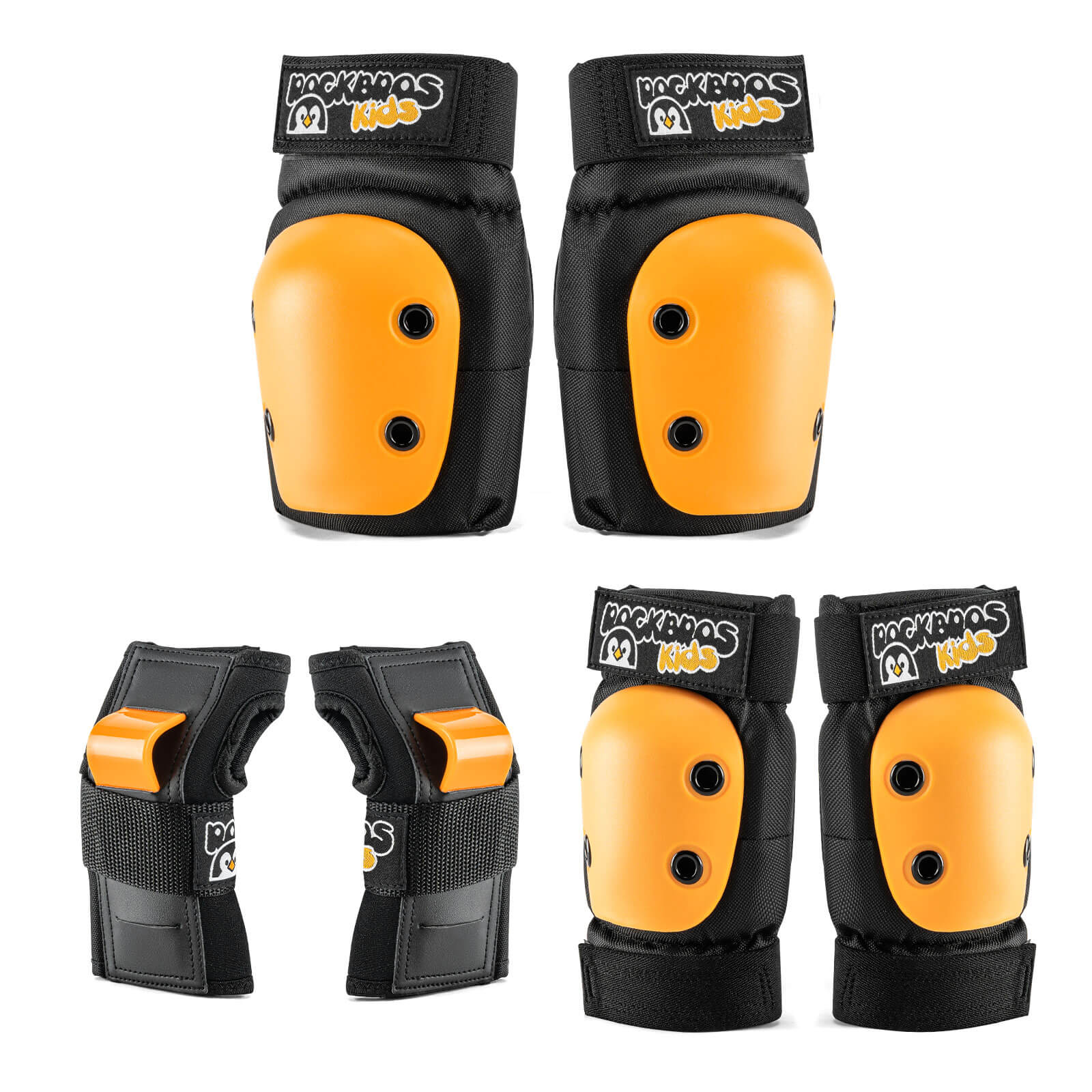 ROCKBROS kids protective pads set for skateboarding and riding.