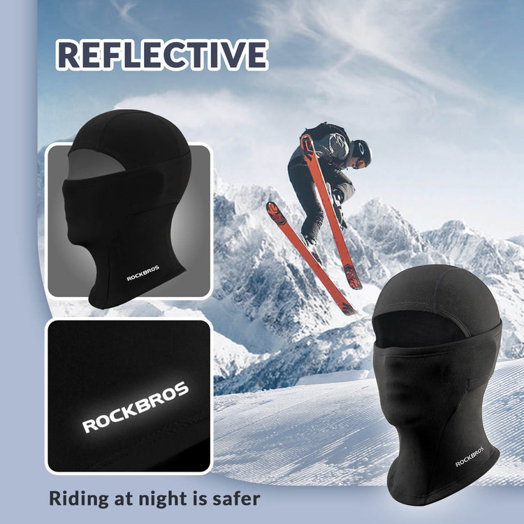 ROCKBROS windproof fleece cycling mask for kids outdoor riding