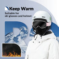 ROCKBROS windproof fleece cycling mask for kids outdoor riding