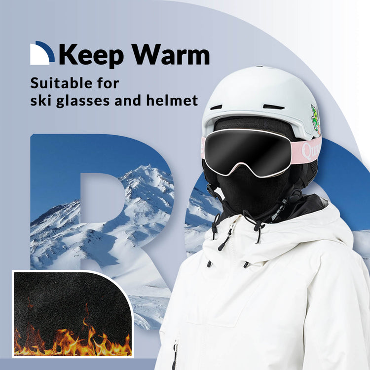ROCKBROS windproof fleece cycling mask for kids outdoor riding
