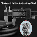 rockbros led security bike lock 5 digit combination for night cycling