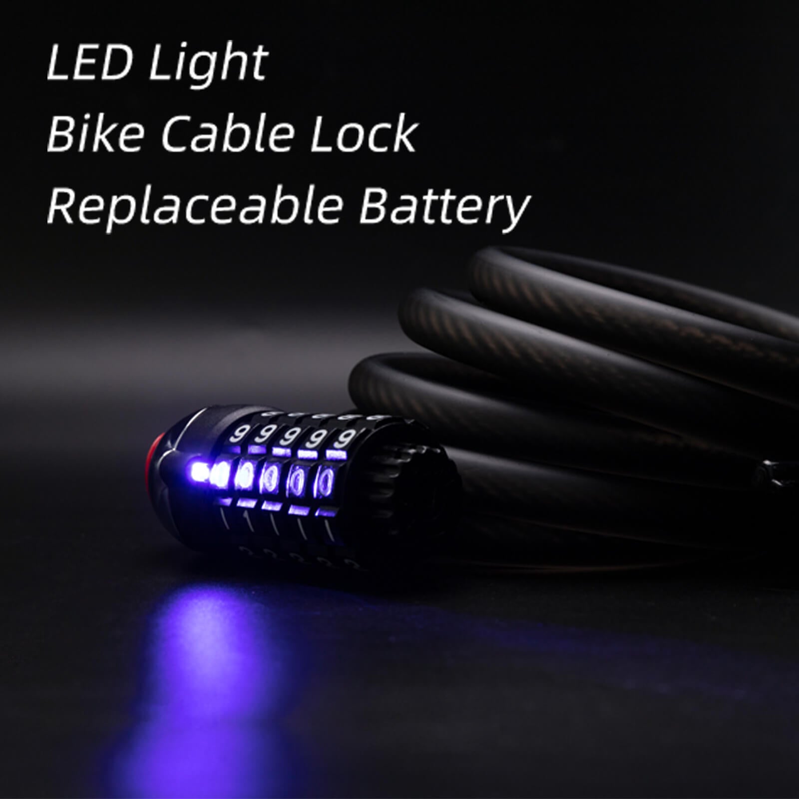 ROCKBROS anti-theft waterproof bike lock for outdoor use.