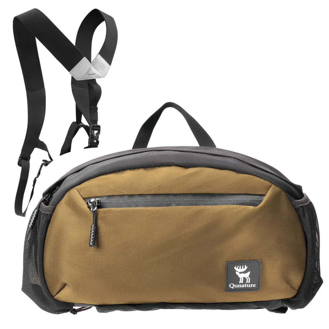 Water-repellent waist bag, suitable for outdoor rainy weather.
#color_khaki