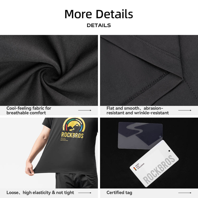 ROCKBROS breathable sports t-shirt for running and training