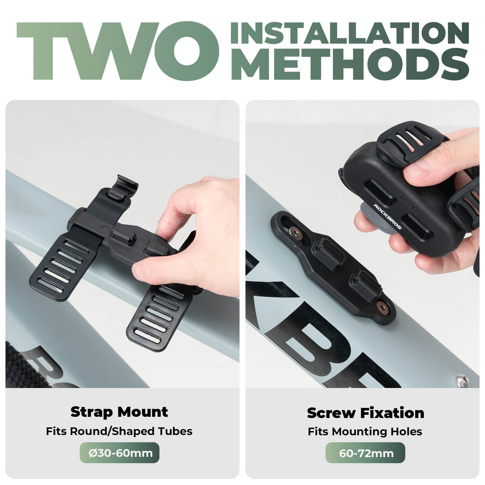 rockbros magnetic strap-on bike bottle cage for quick release and easy mounting.