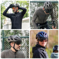 rockbros magnetic goggles cycling helmet for road and mountain biking