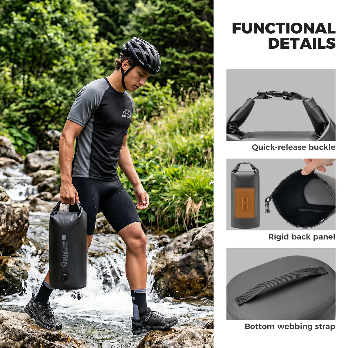 ROCKBROS magnetic waterproof compression fork bag 6L