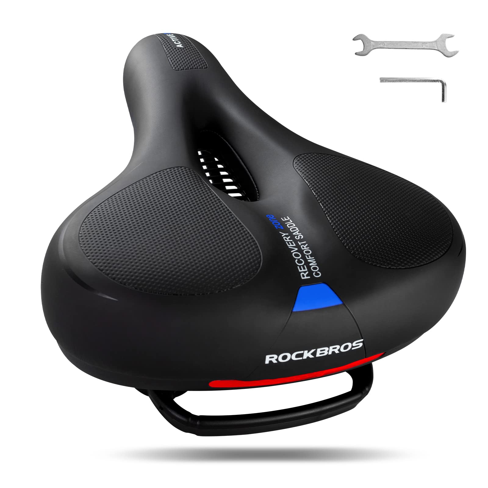 rockbros memory foam bike saddle seat for comfortable cycling
#Saddle seat color_blue