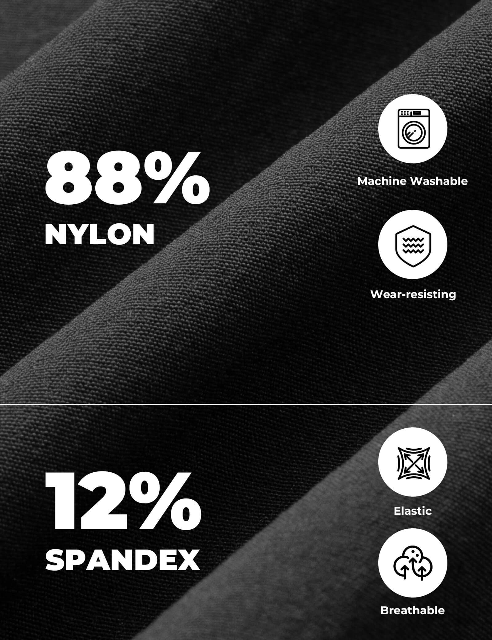 ROCKBROS Men's Quick Dry Commuter Shorts for Running and Hiking.
#color_black