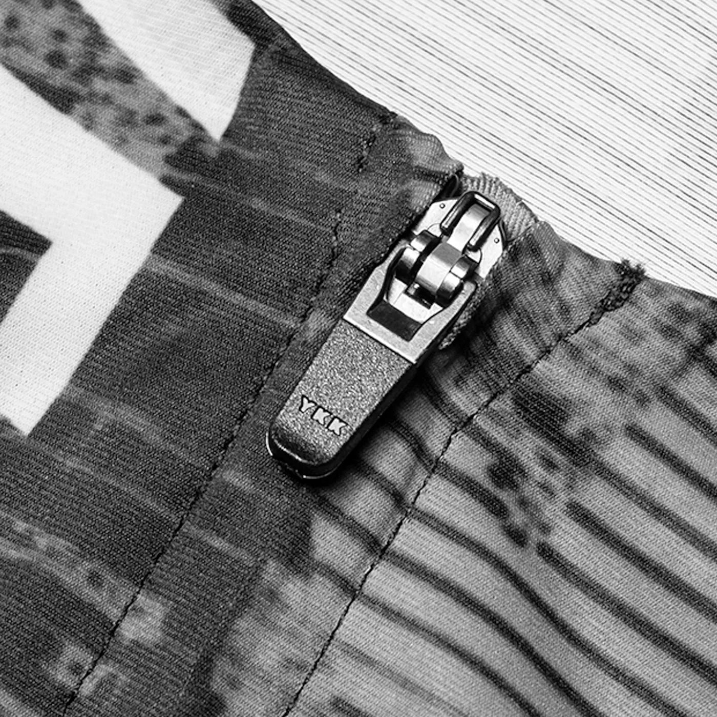 Rockbros Men's Pro Short-Cut Cycling Jersey - The Ultra Short Series with 15° Rise Hem for Aerodynamic Position and Zero Drag - Stealth Black