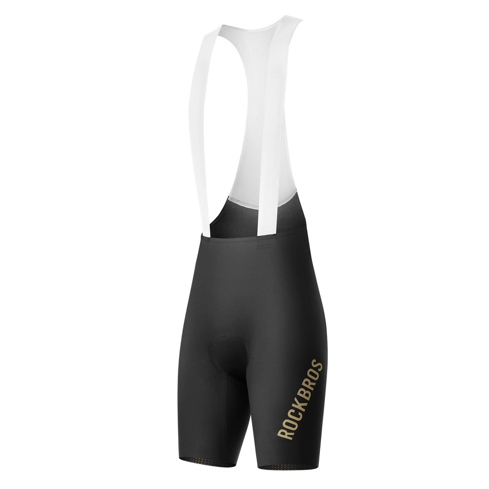 ROCKBROS men’s seamless summer cycling bib shorts with DOLOMITI WRIGHT pad.
#color_black