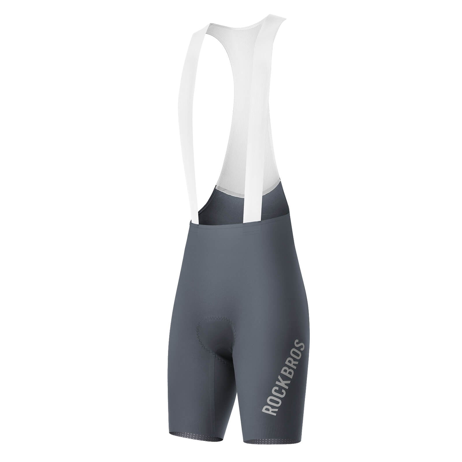 ROCKBROS men’s seamless summer cycling bib shorts with DOLOMITI WRIGHT pad.
#color_grey