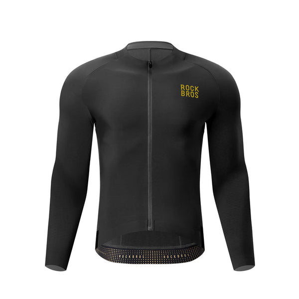 Rockbros winter cycling jerseys feature a fleece lining for superior warmth and breathability.
#color_black