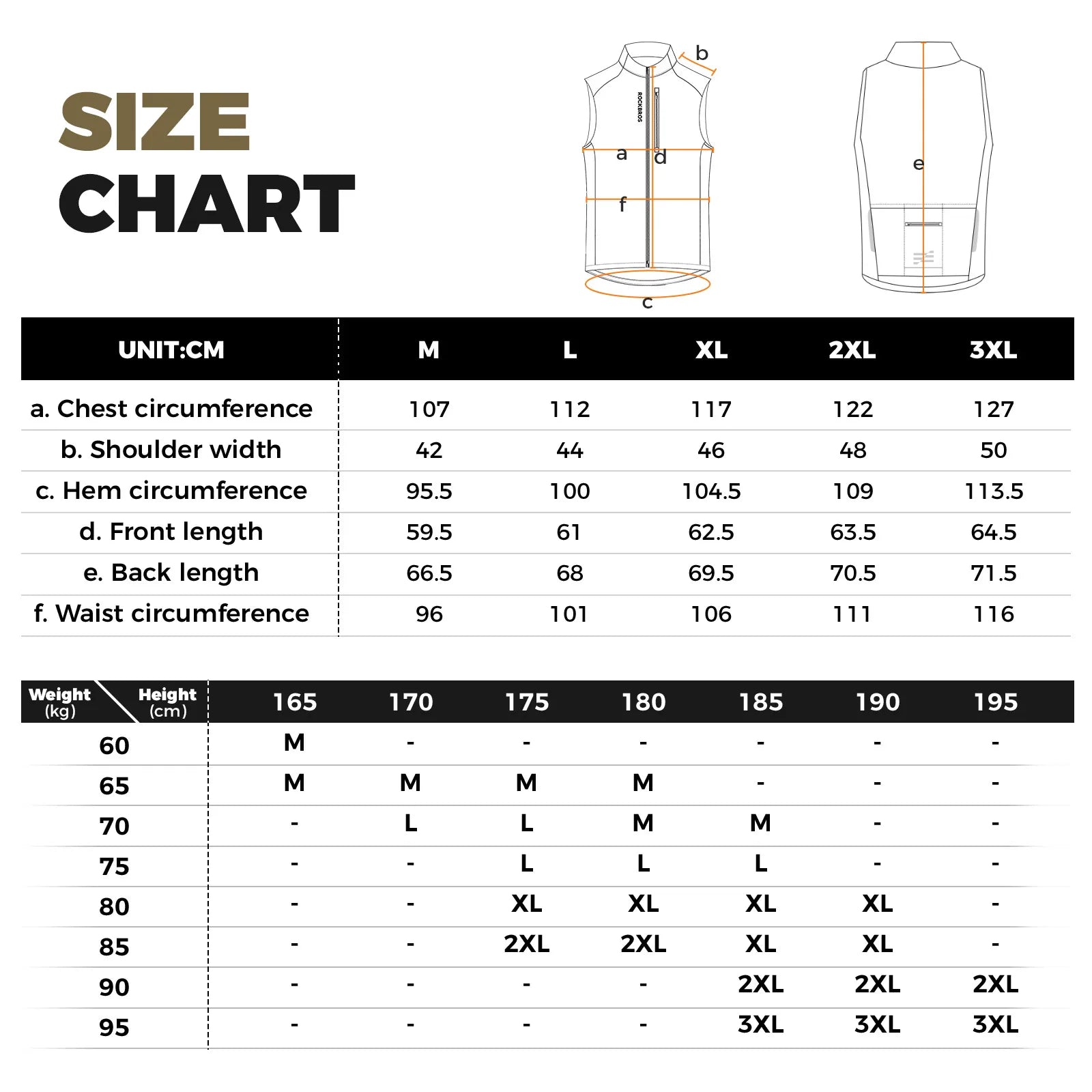 Rockbros fleece-lined thermal cycling vest in black, sleeveless windproof bike gilet for winter riding