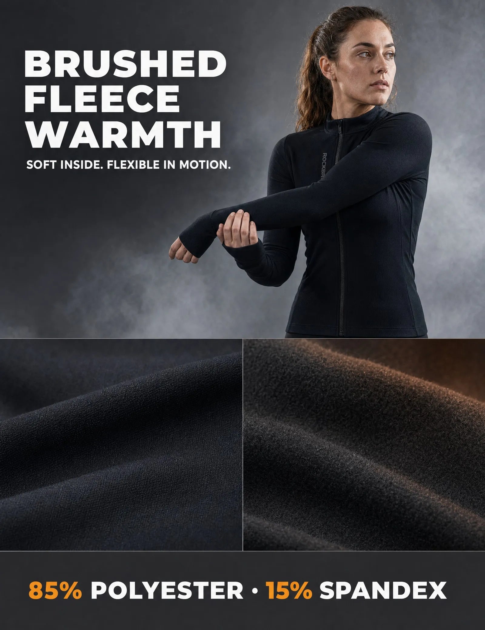ROCKBROS thermal long sleeve cycling jersey winter cycling