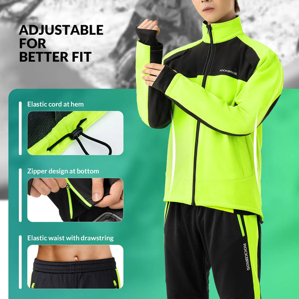 ROCKBROS Winter Thermal Cycling Trousers with Reflective Elements