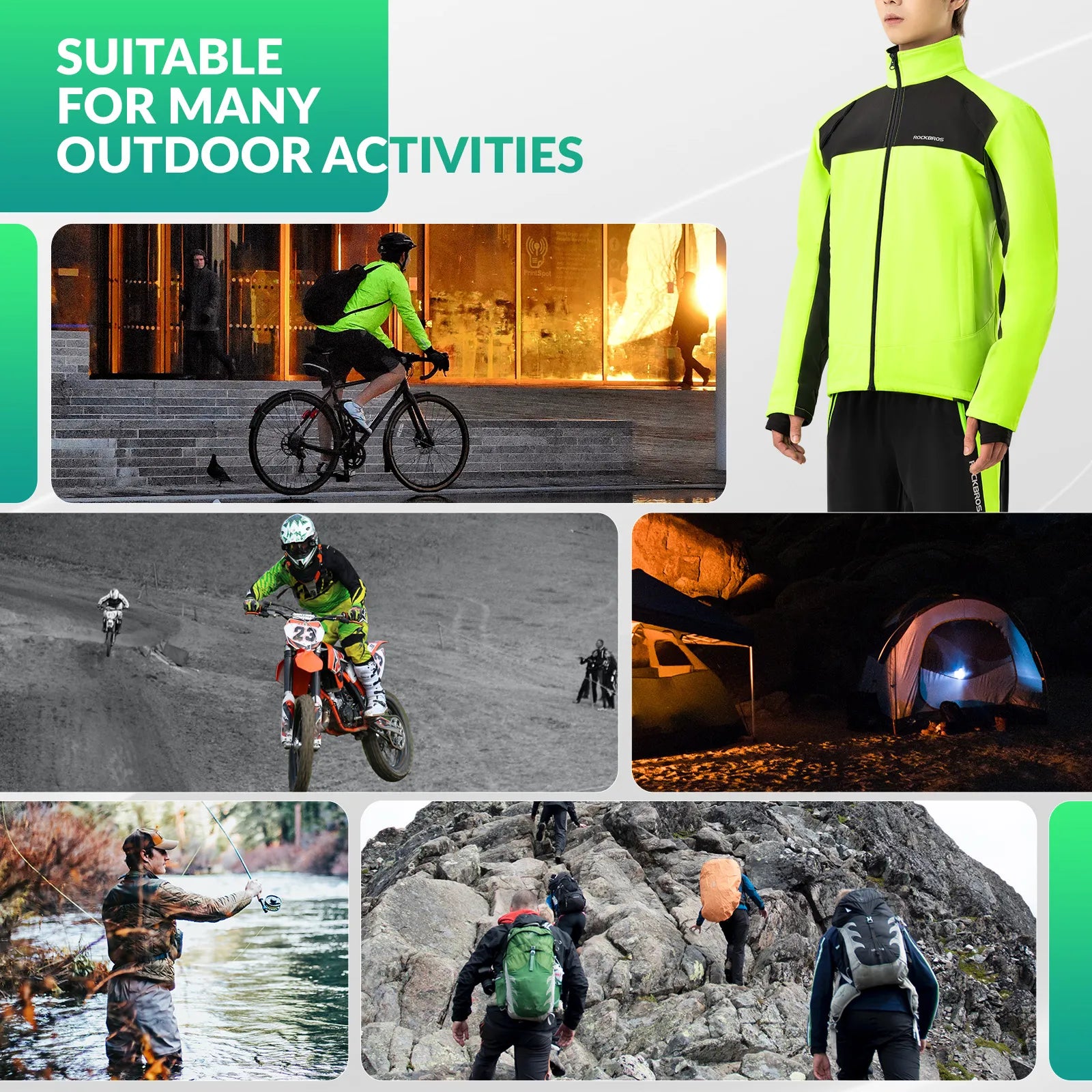 ROCKBROS Winter Thermal Cycling Trousers with Reflective Elements