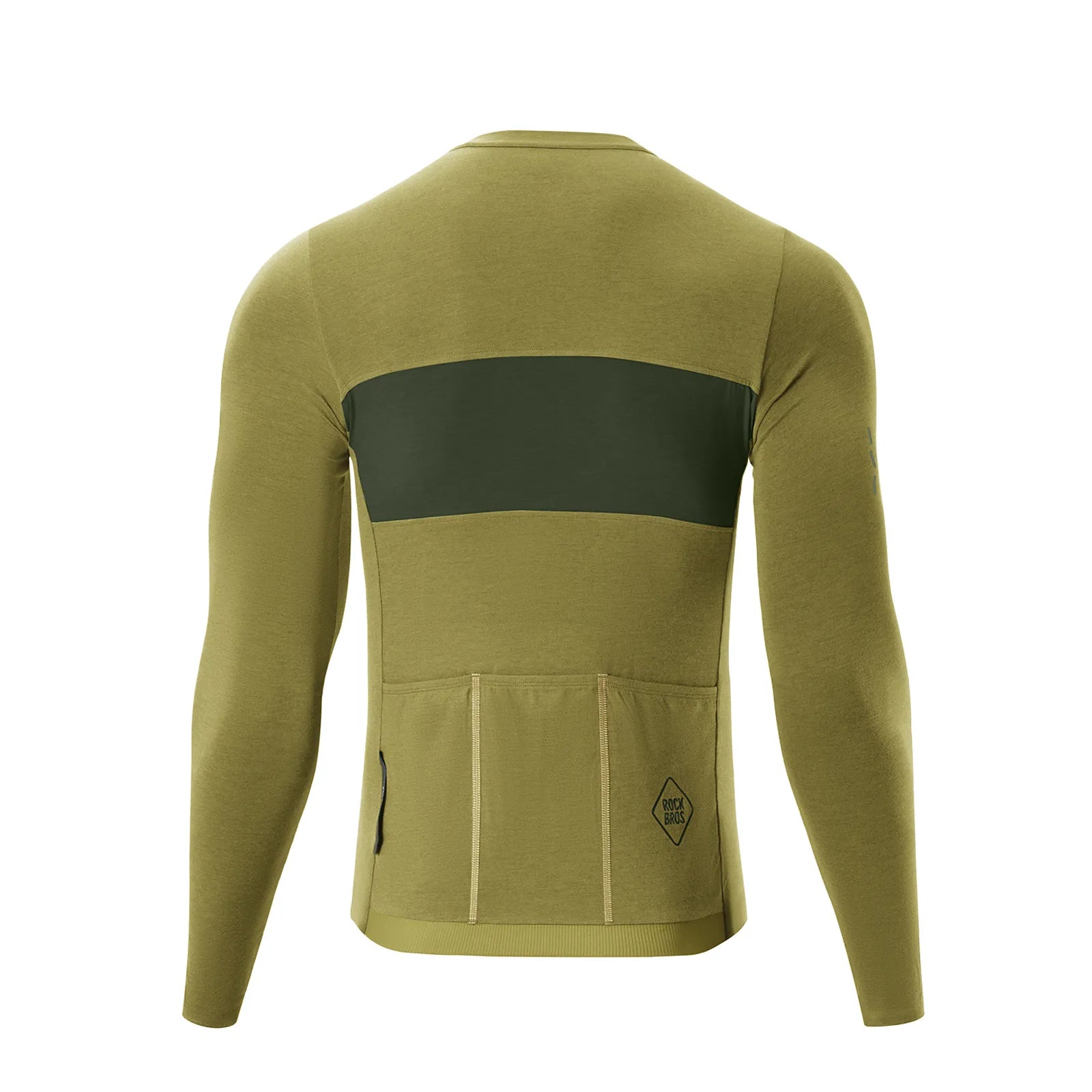 ROCKBROS Men's Merino Wool Long Sleeve Cycling Jersey - SoftTouch Series.
#color_bronze