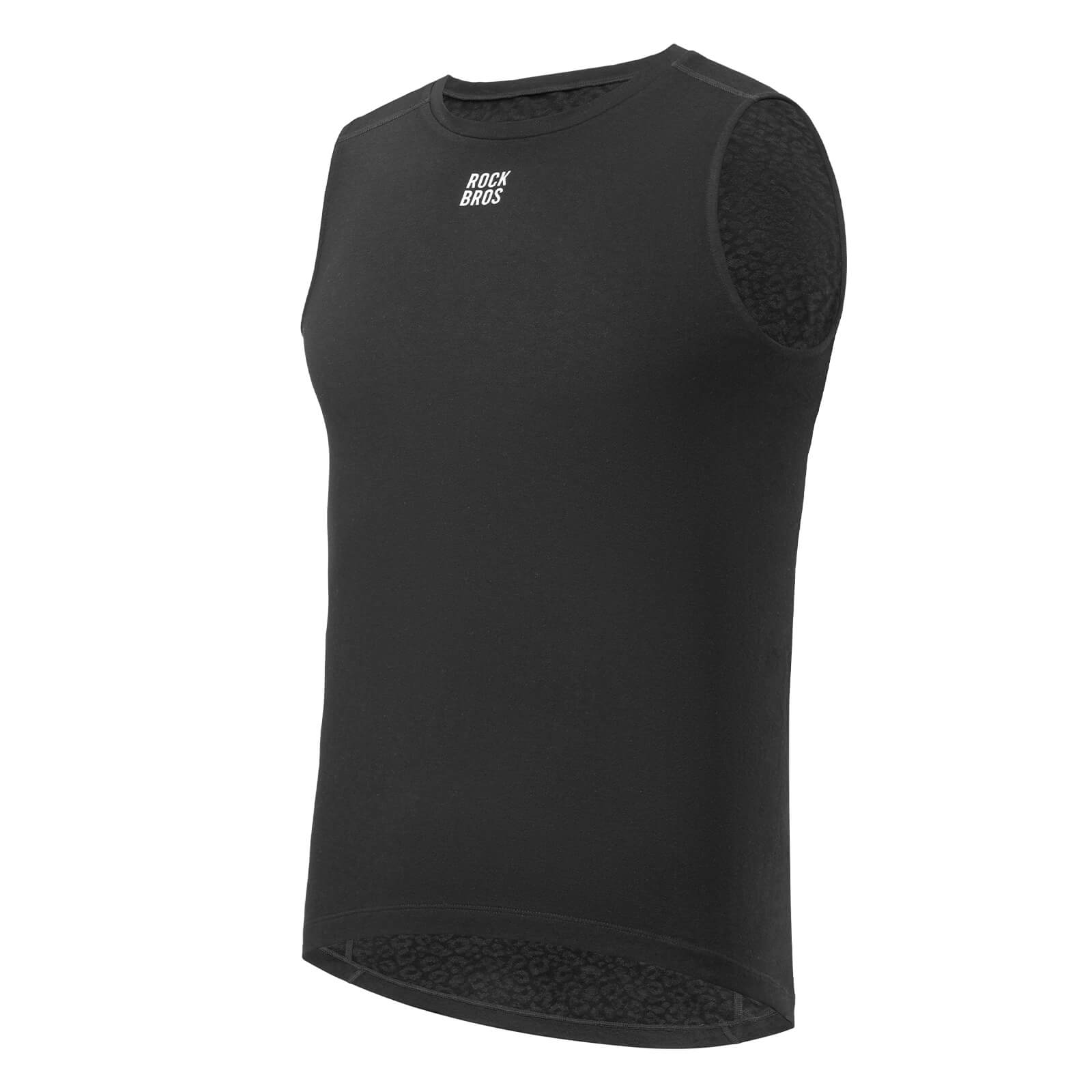 rockbros sleeveless merino thermal vest for hiking and travel
#color_black