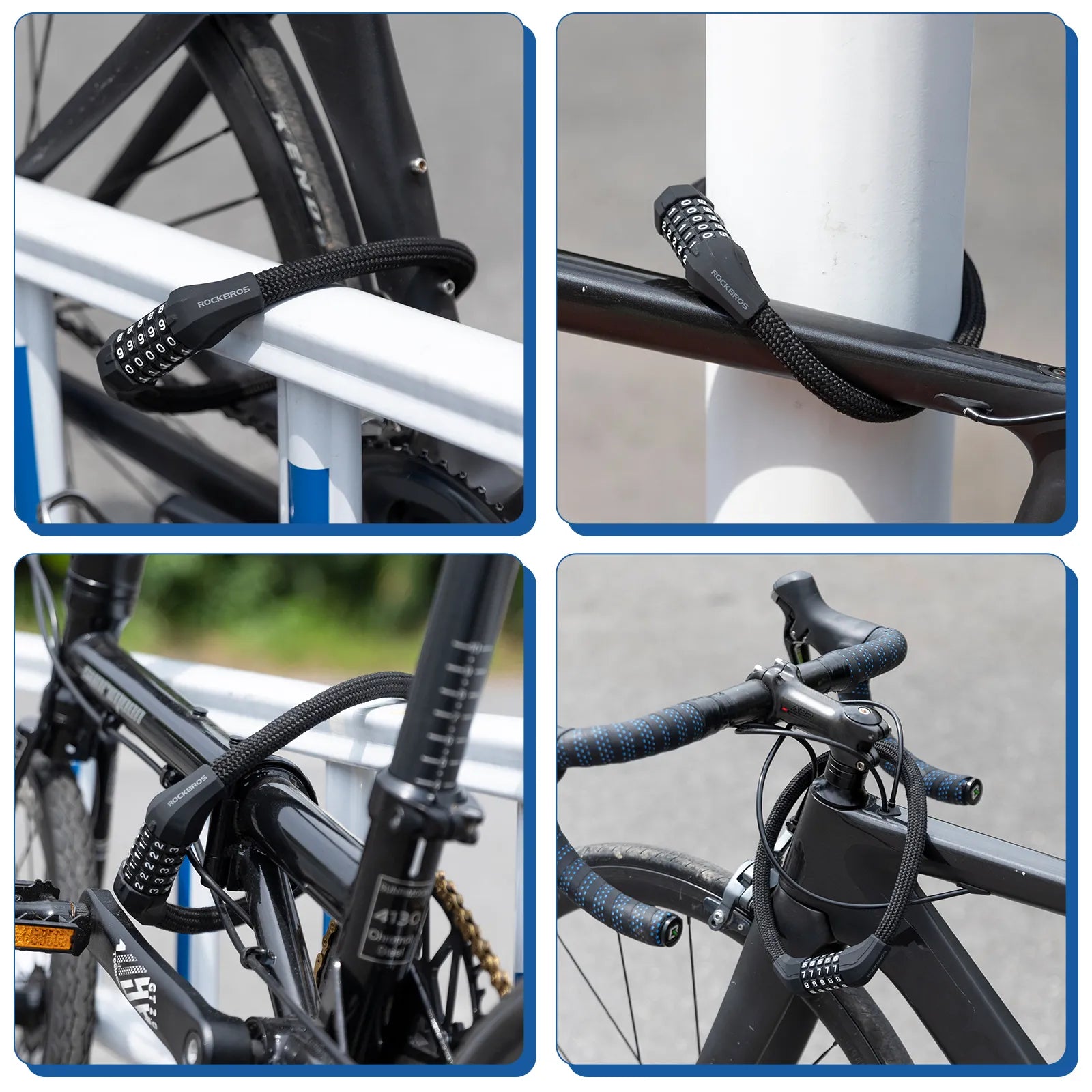 Mini Bike Lock Zinc Alloy Head 4-Digit Combination