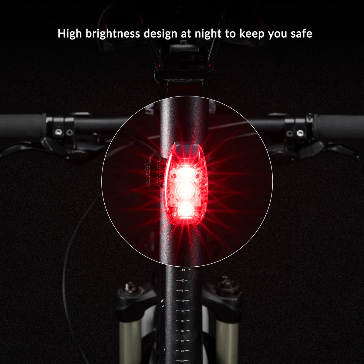 ROCKBROS mini red safety light for running and walking