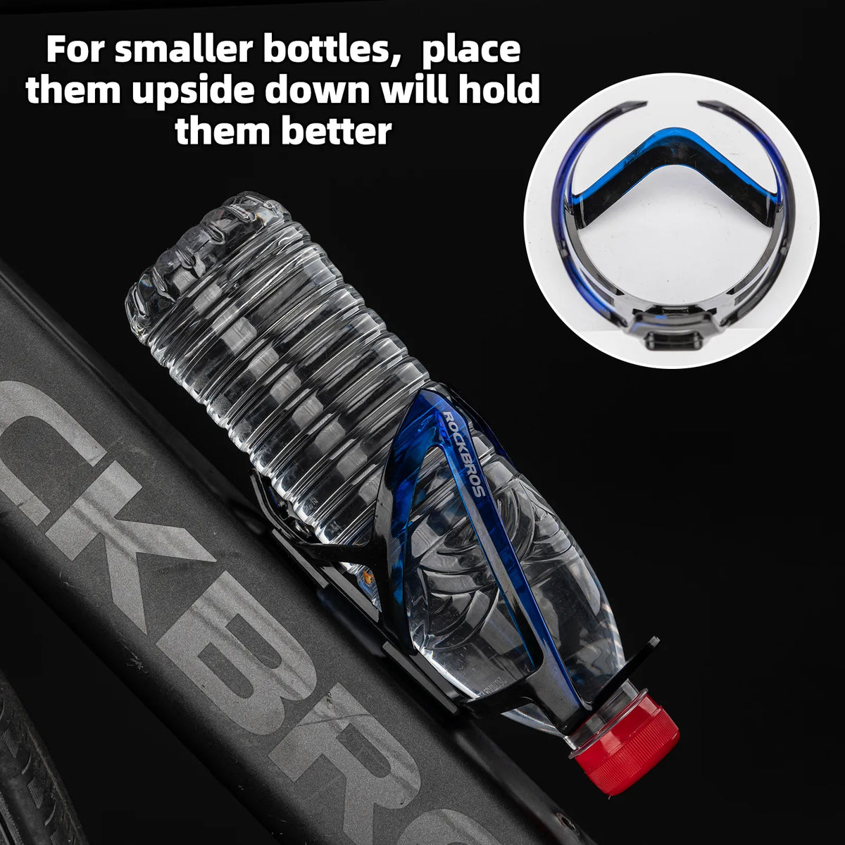 ROCKBROS MTB bike bottle cage with gradient PC design.
#colour_blue