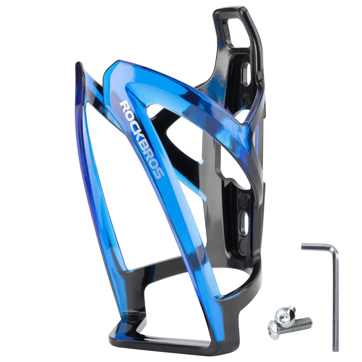 ROCKBROS MTB bike bottle cage with gradient PC design.
#colour_blue
