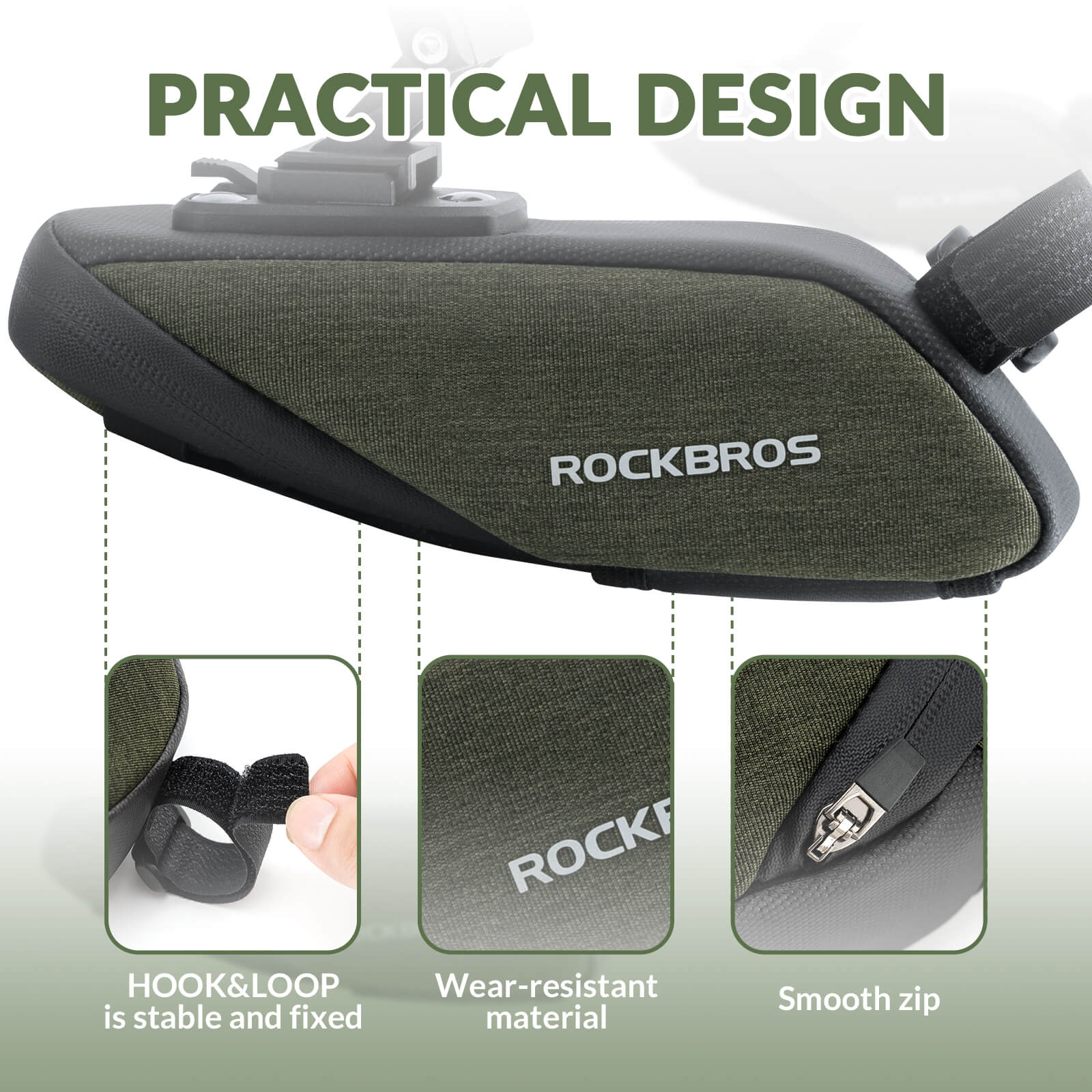 ROCKBROS Waterproof Saddle Bag with Mudguard for Road and MTB Cycling