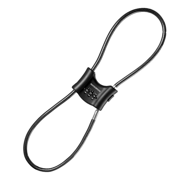 rockbros compact steel cable lock for outdoor security
#color_black