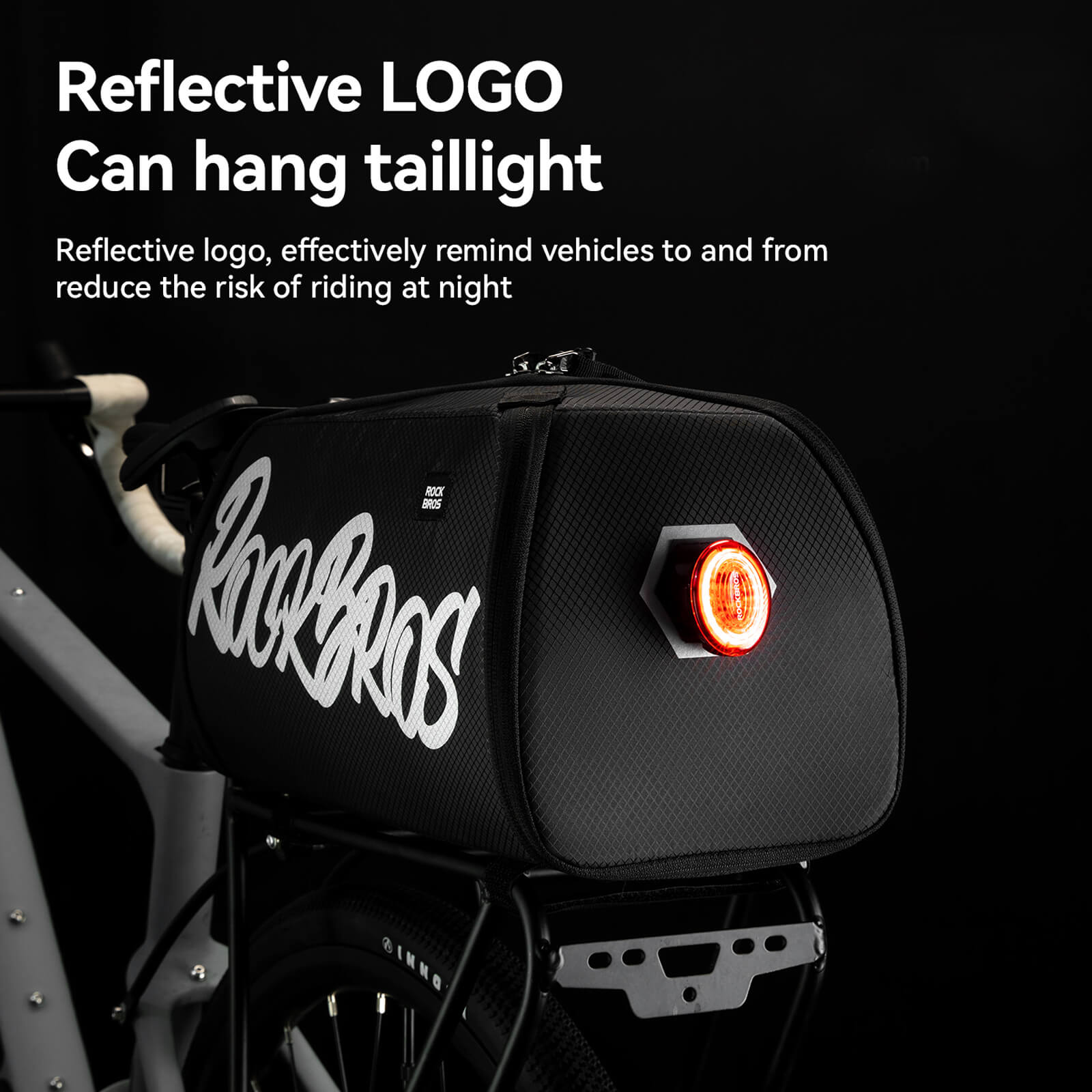 rockbros morph one-piece bike pannier bag for cycling storage.
#option_Standard (11.6L)