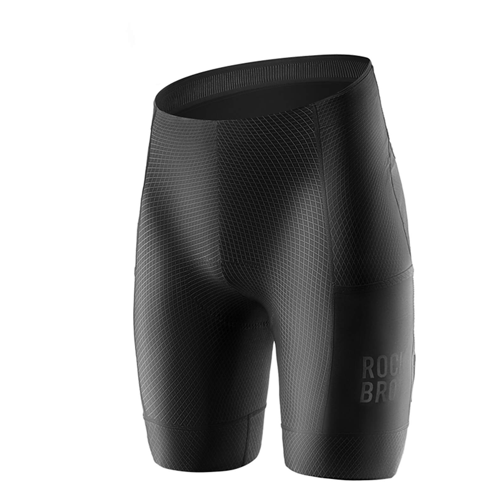 ROCKBROS padded breathable cycling shorts for road biking.
#color_black