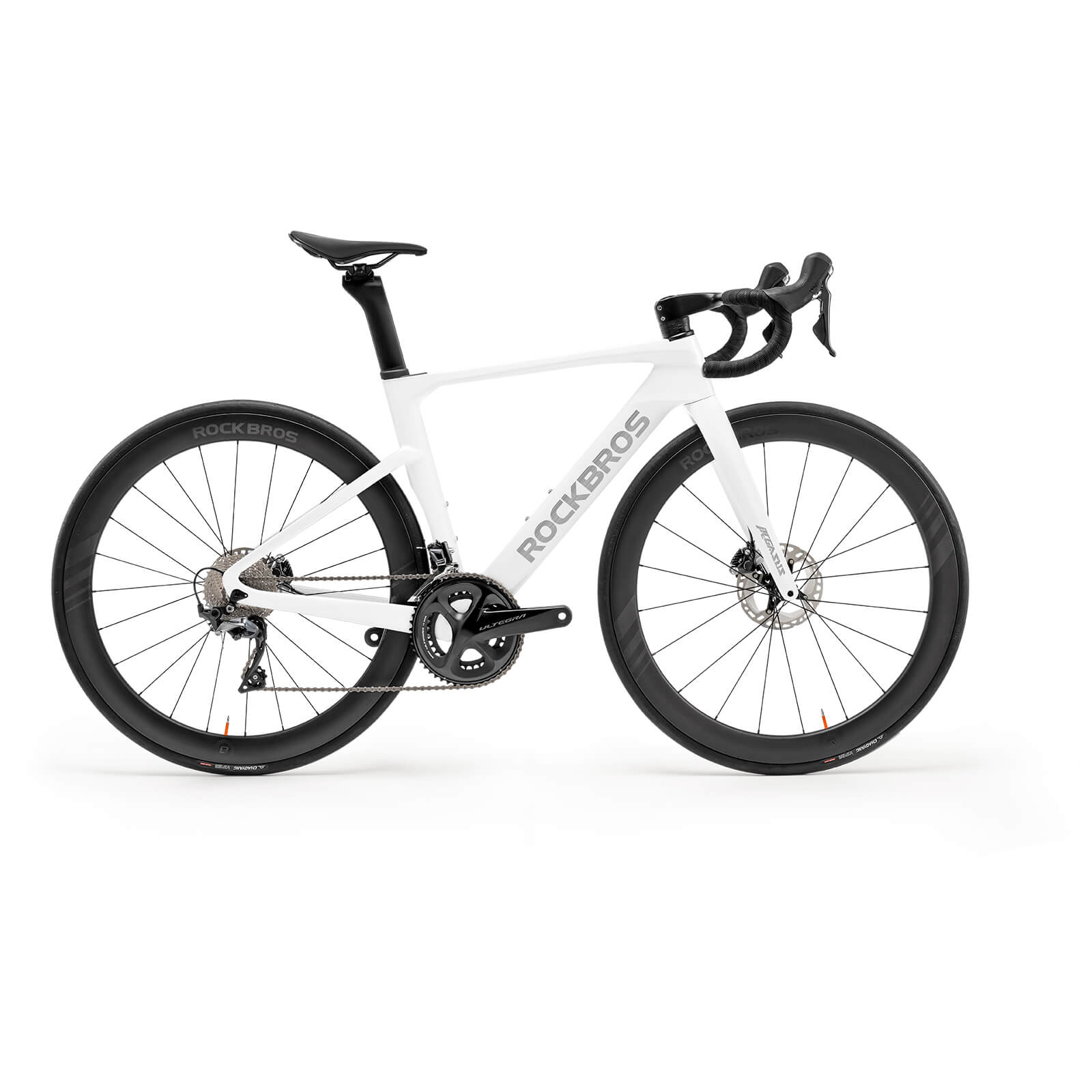 rockbros pgz carbon road bike white for performance road cycling.
#kits_Shimano R8020 kit
