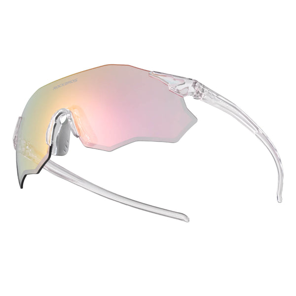 rockbros photochromic cycling glasses uv400 protection tr90 lightweight frame for outdoor riding
#color_Purple Pink (photochromic)