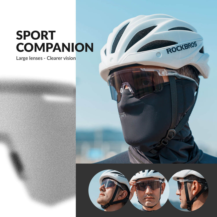 rockbros photochromic uv400 cycling sunglasses for outdoor riding
#color_anti-fog transparent