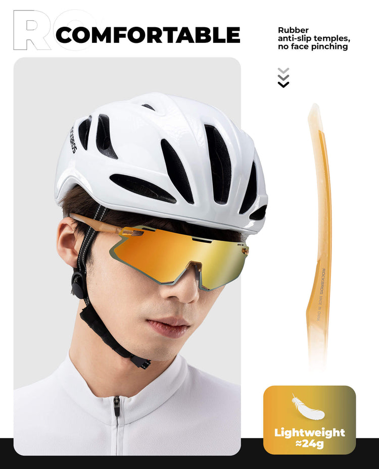 ROCKBROS Photochromic Cycling Sunglasses Golf Hiking Sports Glasses UV400