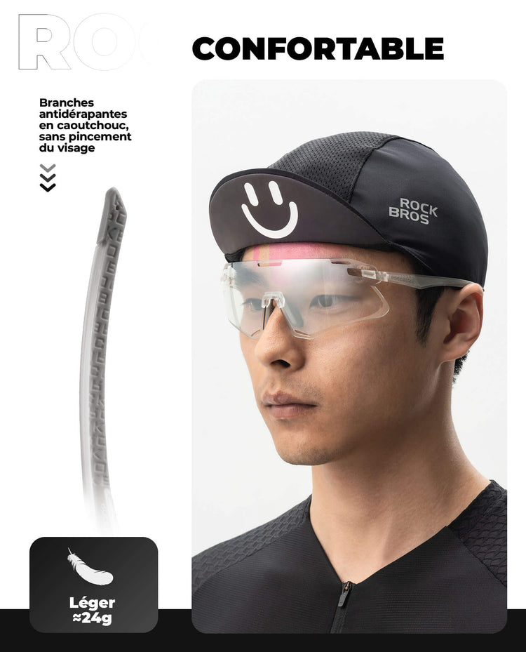 ROCKBROS Photochromic Cycling Sunglasses Golf Hiking Sports Glasses UV400