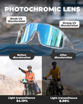 rockbros photochromic cycling sunglasses for outdoor riding
#color_clear