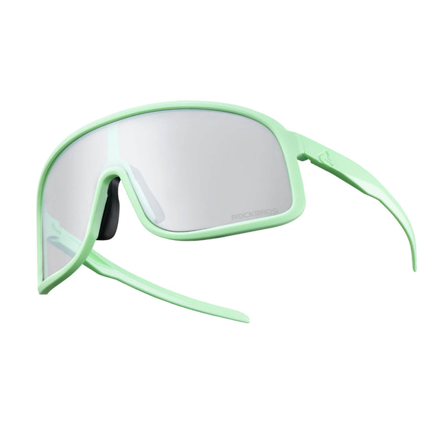rockbros photochromic cycling sunglasses for outdoor riding
#color_teal green