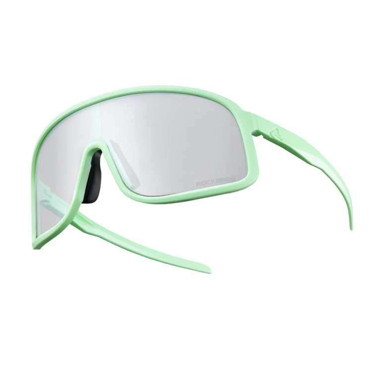 rockbros photochromic cycling sunglasses for outdoor riding
#color_teal green