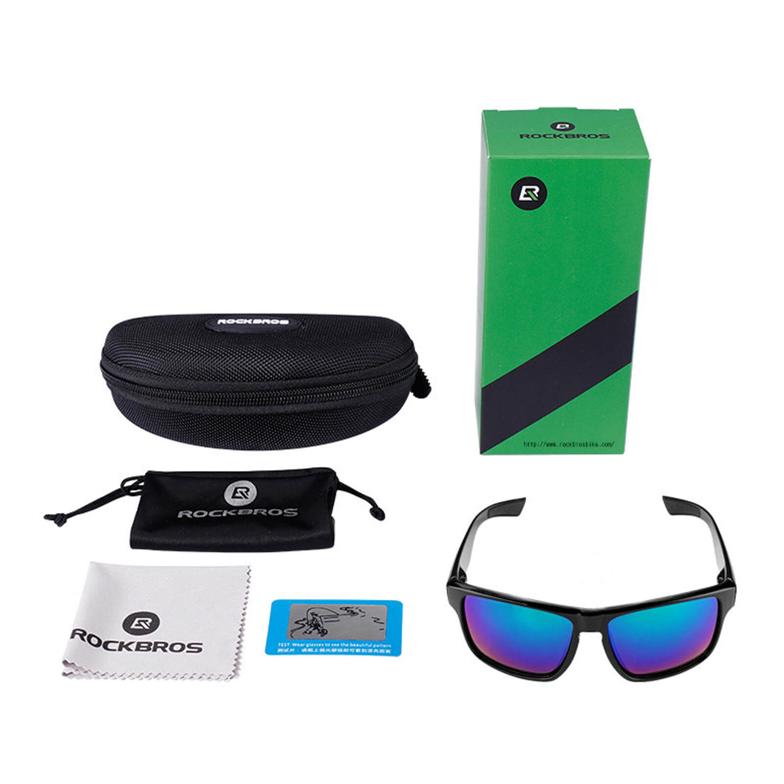 rockbros polarised full frame sunglasses for outdoor everyday use.
#color_black