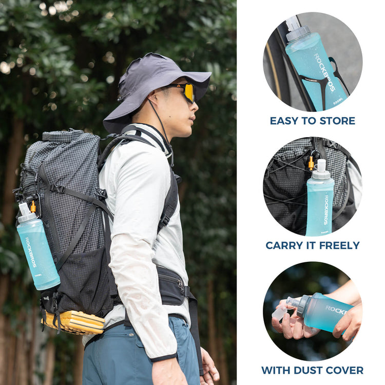 rockbros foldable hydration bag for road and mtb cycling
#color_sky blue