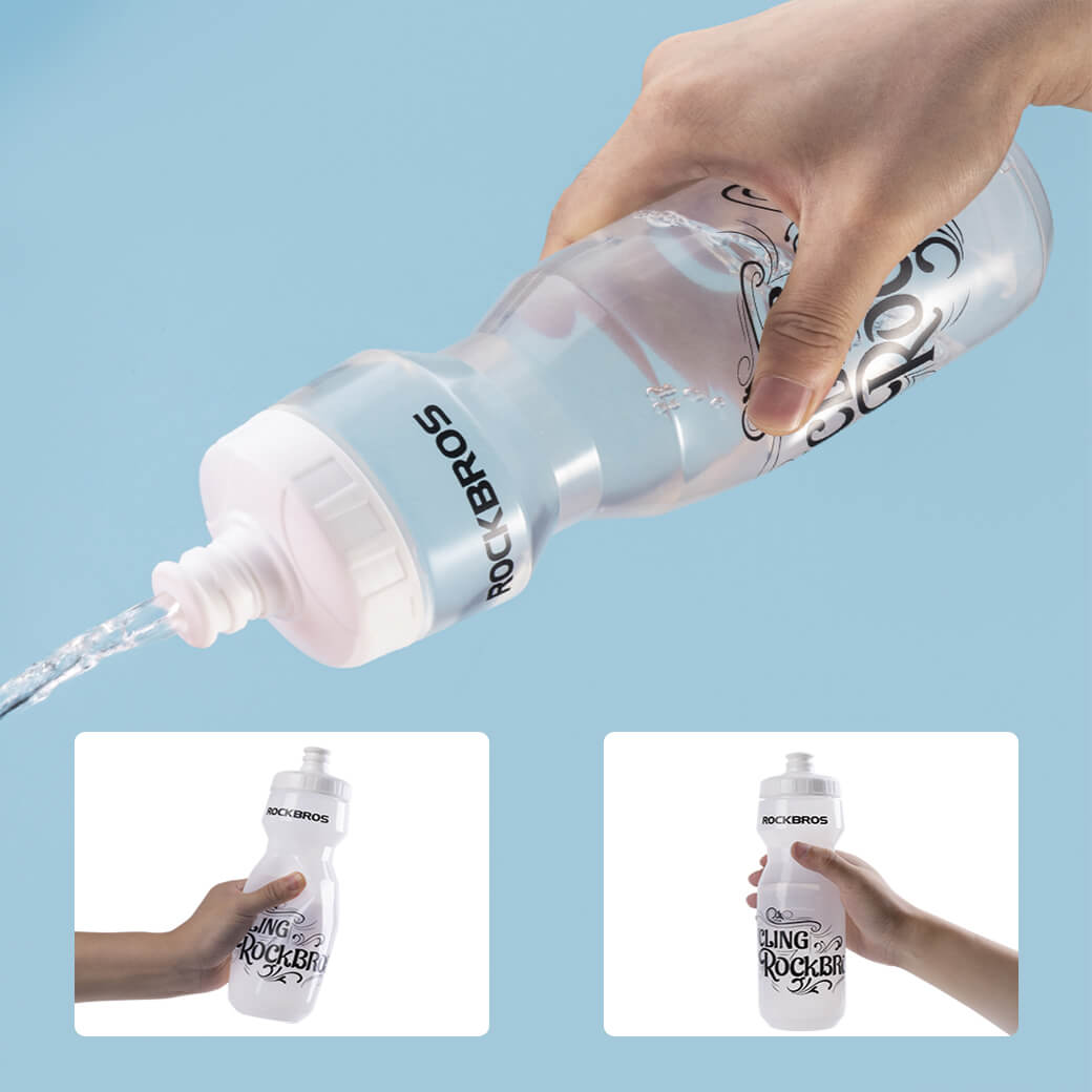 rockbros portable sports water bottle for cycling and outdoor fitness