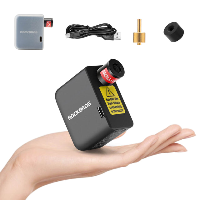 ROCKBROS mini electric bike pump AS1 portable air inflator for cycling