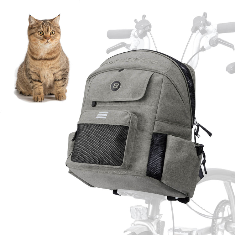 ROCKBROS portable pet friendly folding bike handlebar bag for commuting and outdoor rides