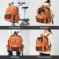 ROCKBROS portable pet friendly folding bike handlebar bag for commuting and outdoor rides