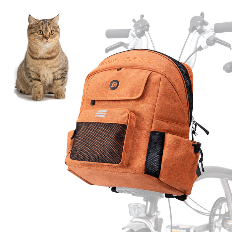 ROCKBROS portable pet friendly folding bike handlebar bag for commuting and outdoor rides