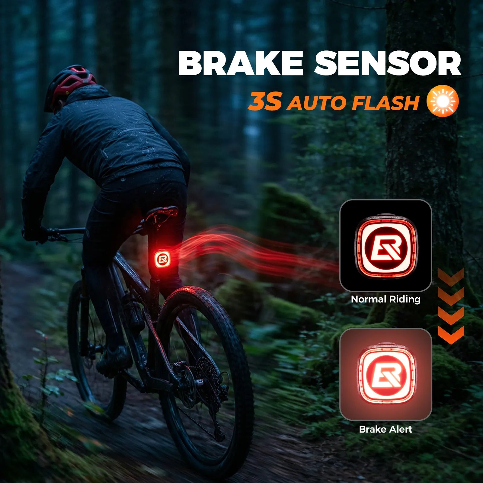 The rockbros Q2MAX taillights support multiple LED dynamic expression switching displays.
#options_Phantom Panda