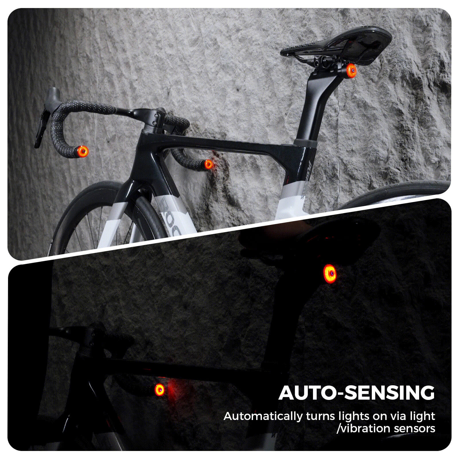 rockbros smart brake-sensing bike tail light for daily cycling safety.
#option_Taillight