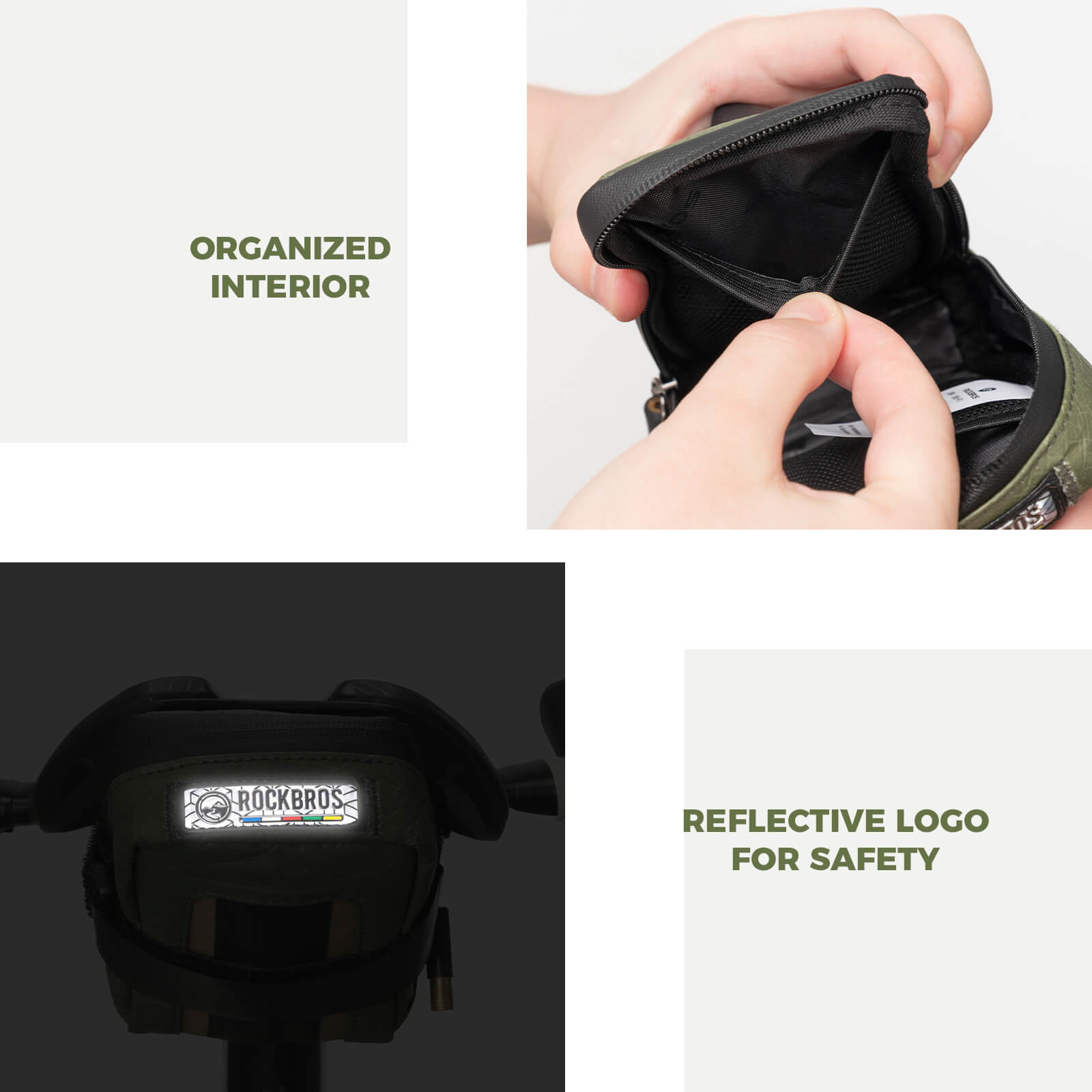 ROCKBROS recycled tire bike saddle bag for daily cycling and commuting